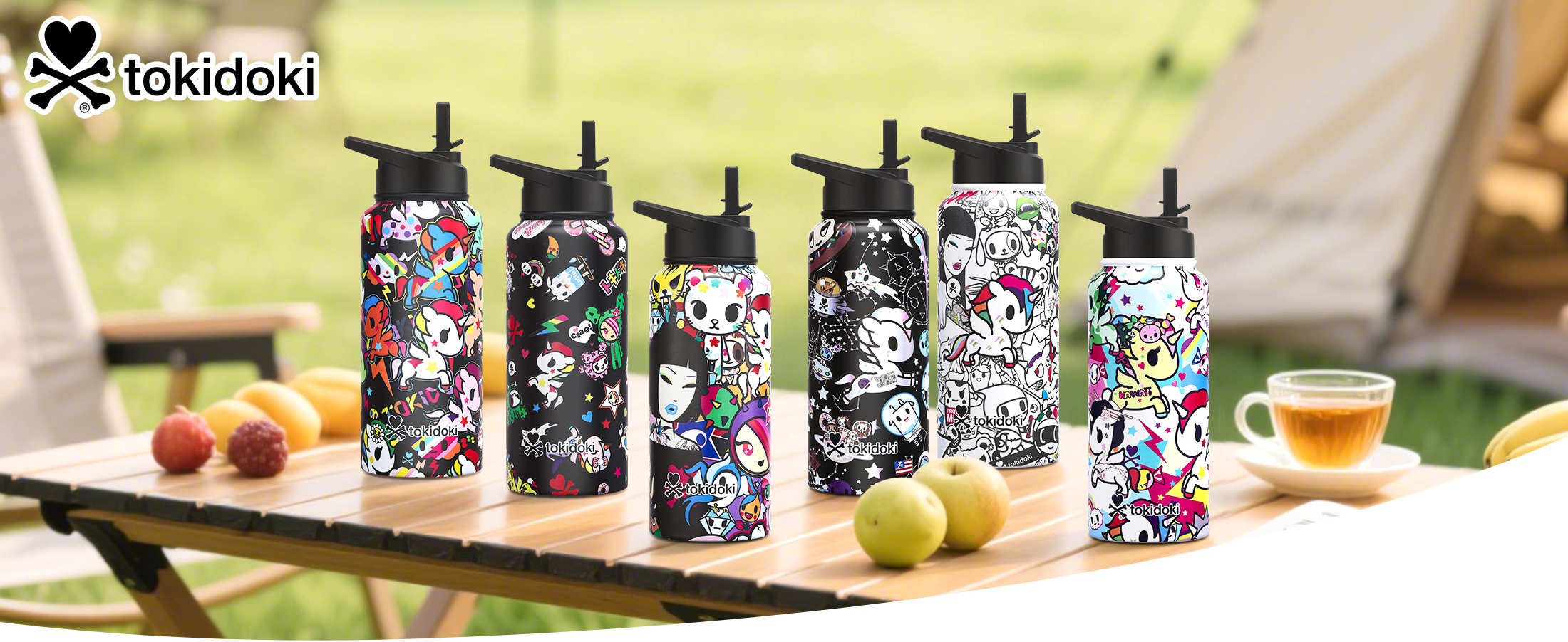 Amazon.com: tokidoki Unicorno 32OZ Water Bottle with straw Anime